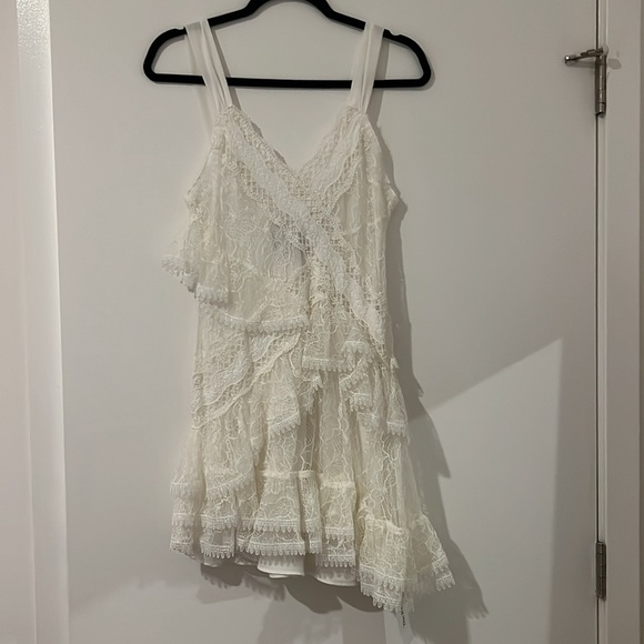 ALEXIS Ladonna Lace Mini Dress in White - Picture 3 of 5